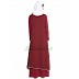Double layered abaya- Maroon Double layered abaya- Maroon